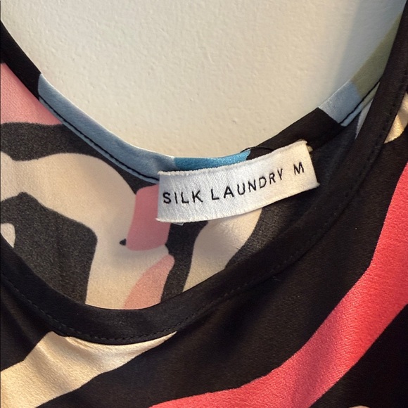 Silk Laundry 100% silk floral midi dress - Picture 7 of 8